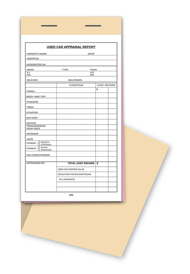 Used Vehicle Appraisal Book (299)