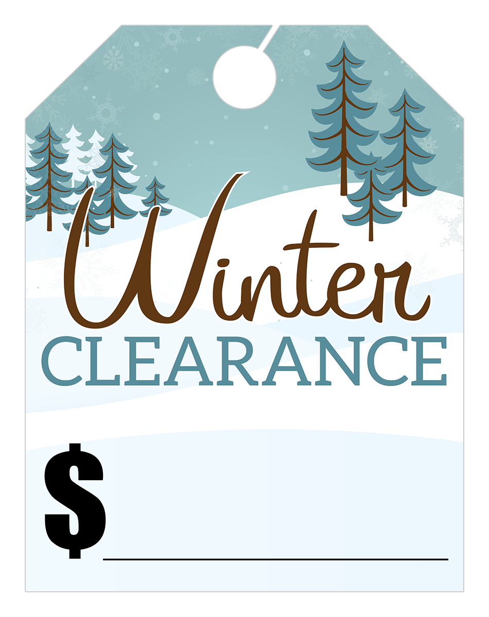 Full Color Holiday Hang Tags - Winter Clearance