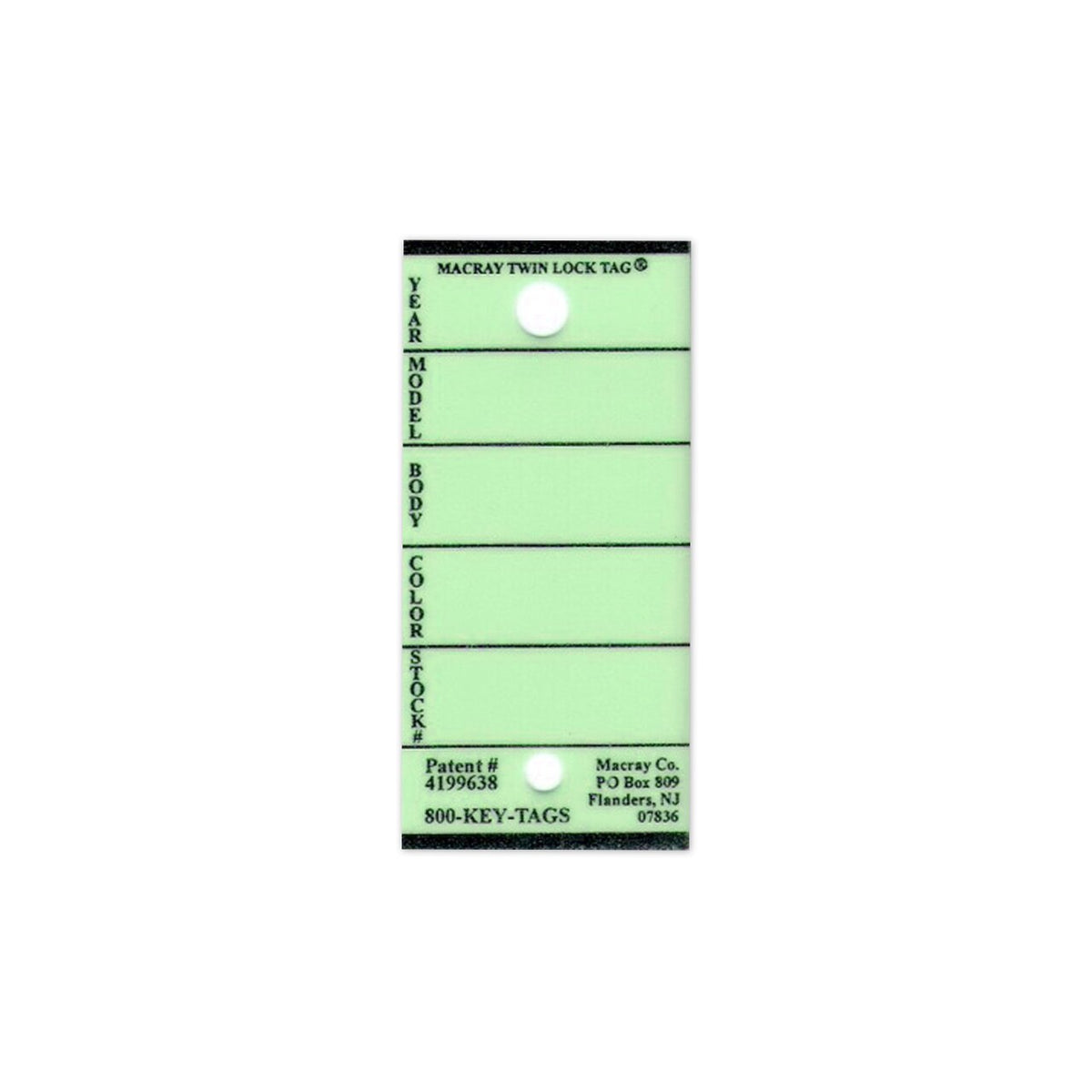 Macray Stock Key Tags (MKT)
