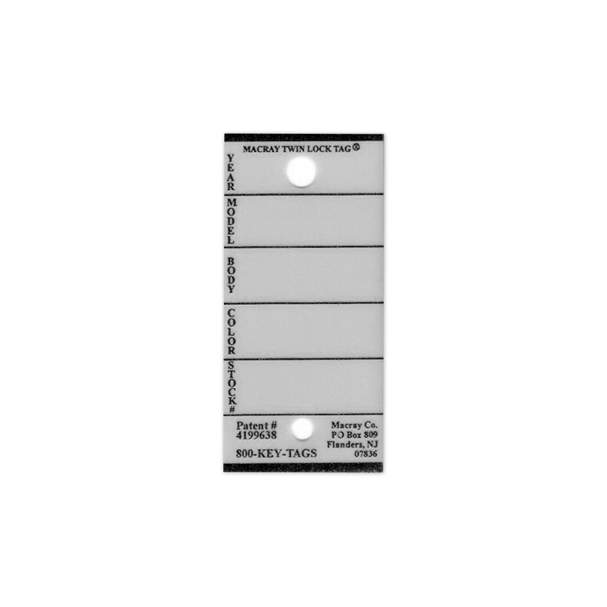 Macray Stock Key Tags (MKT)