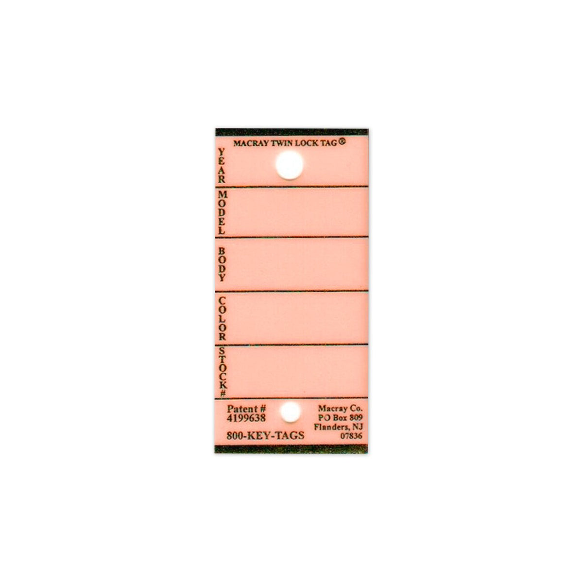 Macray Stock Key Tags (MKT)