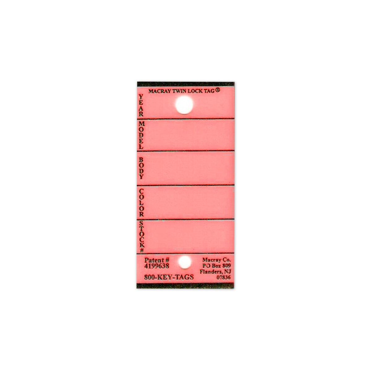 Macray Stock Key Tags (MKT)