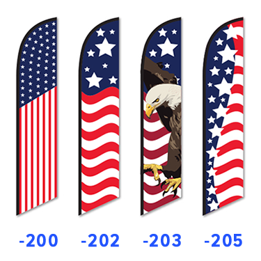 Swooper Banner Kits - Patriotic