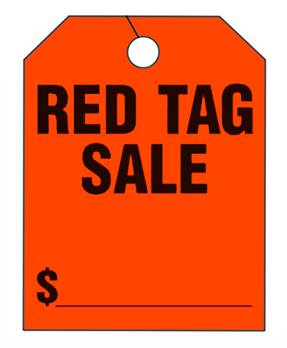 Fluorescent Mirror Hang Tags