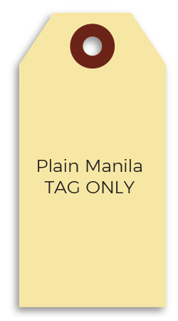 Manila Key Tags - No Rings