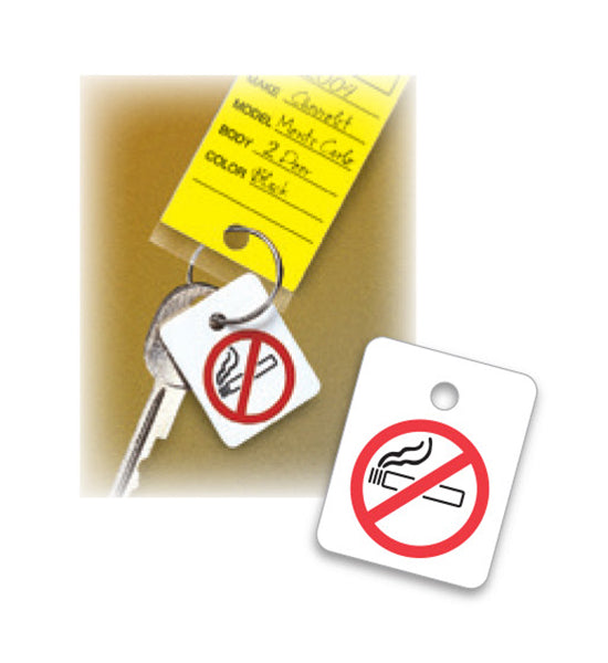 No Smoking Plastic Key Fob