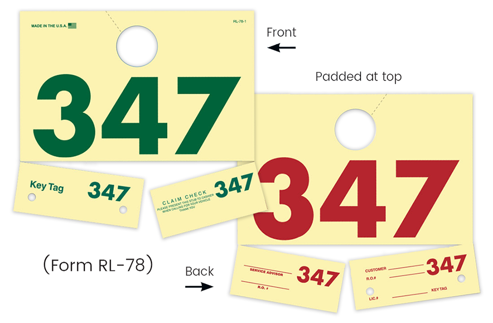 Service Dispatch Numbers (RL-78)