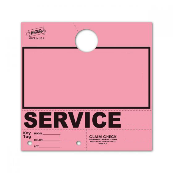 Pink V-T 4-Part Service Dispatch Numbers PLUS (Blank)