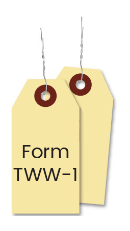 Plain Manila Tags with Wire Inserted (TWW-1)