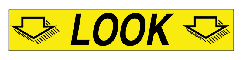 Shadow Tagline Shadow Slogan Decals - Black/Yellow