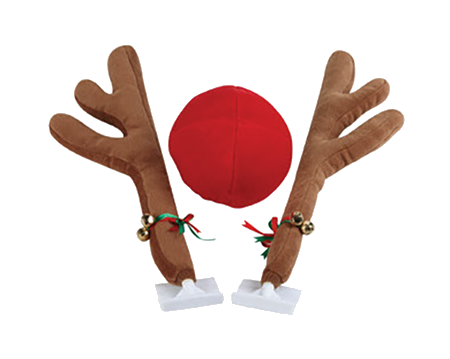 Clip-On Reindeer Antler Car Set