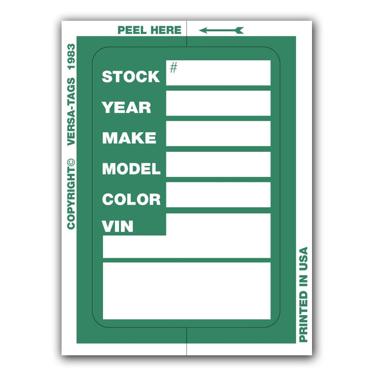 V-T Kleer-Bak Stock Stickers (V400)